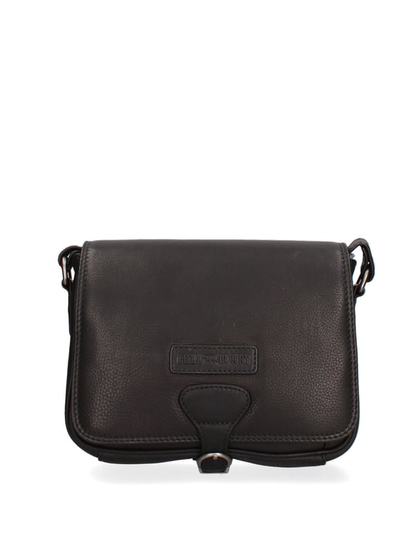 Bolso bandolera para hombre. El cierre es con botón magnético. Los bolsillos internos son uno con cremallera y otro abierto. Los bolsillos externos son uno en la espalda con cremallera. La bandolera es ajustable en piel. Falta el mango. Hay dos compartimentos internos. El material exterior es auténtica piel de becerro engrasada. Internamente está forrado en tejido 70% algodón - 30% poliéster. Medidas: 24x19x7 cm. Producto de moda
