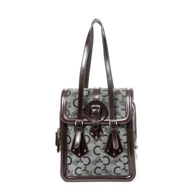 Celine Bolsas Flap Buckle Shoulder  Bolso bandolera en Gris/Marrón oscuro Lienzo y Plata hardware. El producto está en en Excelentes Condiciones (A).
  Dimensiones: 23x28x16 cm 
  Accesorios incluidos: None
    
  BrandCo Paris encuentra artículos raros y en las mejores condiciones a precios increíbles. ¡Vale la pena tener paciencia! Compra con confianza: todos los artículos de BrandCo Paris son seleccionados y autenticados cuidadosamente por nuestro equipo de expertos.
  Todos los artículos vienen con un certificado de autenticidad y un embalaje entregado por BrandCo Paris.
  Tabla de clasificación de la condición del artículo
  N (como nuevo)
  AA (perfecto estado)
  A (excelente estado)
  AB (muy buen estado)
  B (bueno/regular)