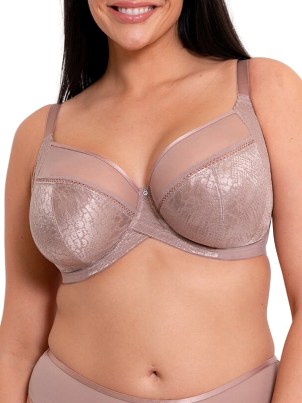 Curvy Kate Amaze Balcony Bra. With its shape based on the popular Curvy Kate Victory design this non padded balcony bra has a curved centre front and central pull strap position as well as a four section design for uplift and forward projection. The product is recommended for hand wash only.