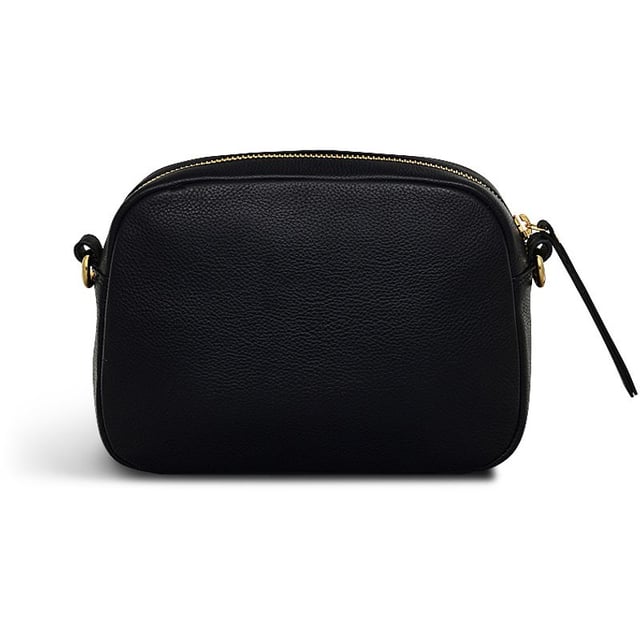 Bolso de mano para mujer Radley Gordon Road en color negro, fabricado en piel. Cuenta con: cierre de cremallera superior, compartimentos internos, correa de hombro ajustable, detalle dorado y medidas 21cm de ancho x 15cm de alto x 7cm de profundidad.