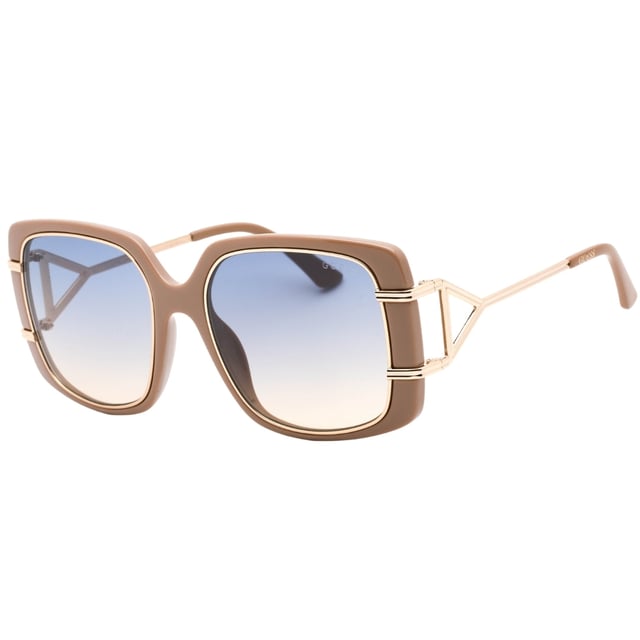 Lens Width = 57mm, Nose Bridge Width = 20mm, Arm Length = 140mm, Experience luxury and sophistication with the Sunglass. Crafted from the finest materials, these sleek sunglasses feature 100% UVA/UVB protection and refined metallic accents., Sunglasses, Sunglasses Case, Cleaning Cloth and Care Instructions all Included, 100% Protection Against UVA &amp; UVB Sunlight and Conform to British Standard EN 1836:2005, Beige Sunglass