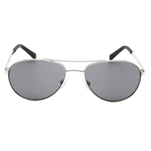 Lens Width = 55mm, Nose Bridge Width = 17mm, Arm Length = 0mm, Experience luxury and sophistication with the Sunglass. Crafted from the finest materials, these sleek sunglasses feature 100% UVA/UVB protection and refined metallic accents., Sunglasses, Sunglasses Case, Cleaning Cloth and Care Instructions all Included, 100% Protection Against UVA &amp; UVB Sunlight and Conform to British Standard EN 1836:2005, Silver Sunglass