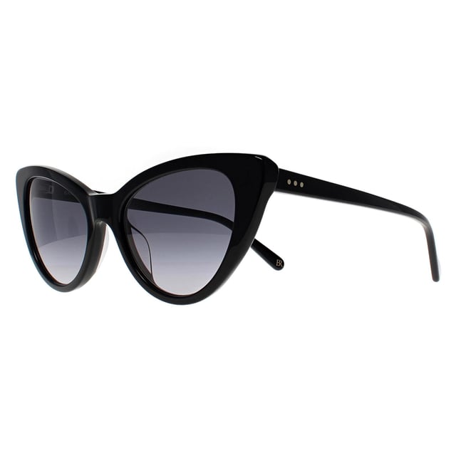 Las gafas de sol Banana Republic Cat Eye Womens Black Dark Grey Gradient BR 3002/S tienen una montura elegante y minimalista que ofrece estilo y practicidad. Diseñadas para ofrecer comodidad y durabilidad, proporcionan una protección solar fiable y un look pulido y moderno.