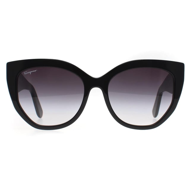 Salvatore Ferragamo Cat Eye Womens Black Grey Gradient SF1061S  Sunglasses feature a stylish, modern frame with clean lines. Designed for comfort and durability, they offer superior UV protection for everyday wear.