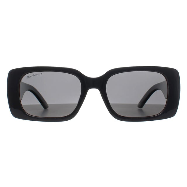 Montana Rectangle Womens Shiny Black Smoke Polarized MP194  Sunglasses offer a stylish and practical solution for those seeking superior sun protection and comfort. Designed with high-quality lenses that provide UV protection, these sunglasses shield your eyes from harmful rays while enhancing clarity and reducing glare in bright conditions. The lightweight, durable frame ensures a secure and comfortable fit, making them ideal for extended outdoor activities like driving, hiking, or sports.