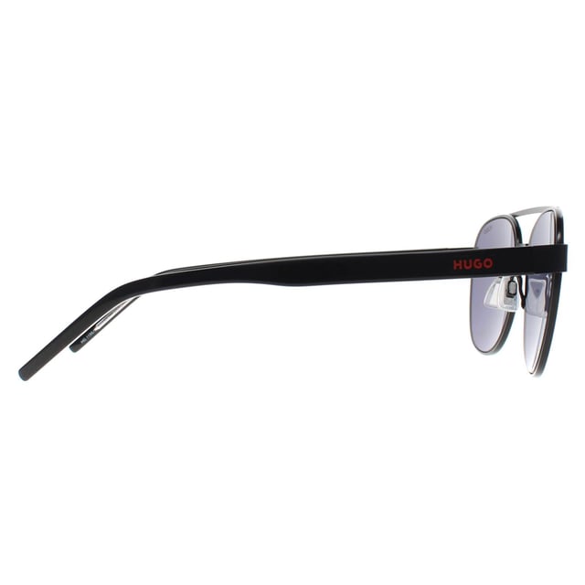 Hugo by Hugo Boss Round Mens Matte Black Red Mirror HG 1196/S  Sunglasses feature a chic, modern design with a sleek frame. Designed for comfort and style, these sunglasses offer superior sun protection while maintaining a sophisticated look.