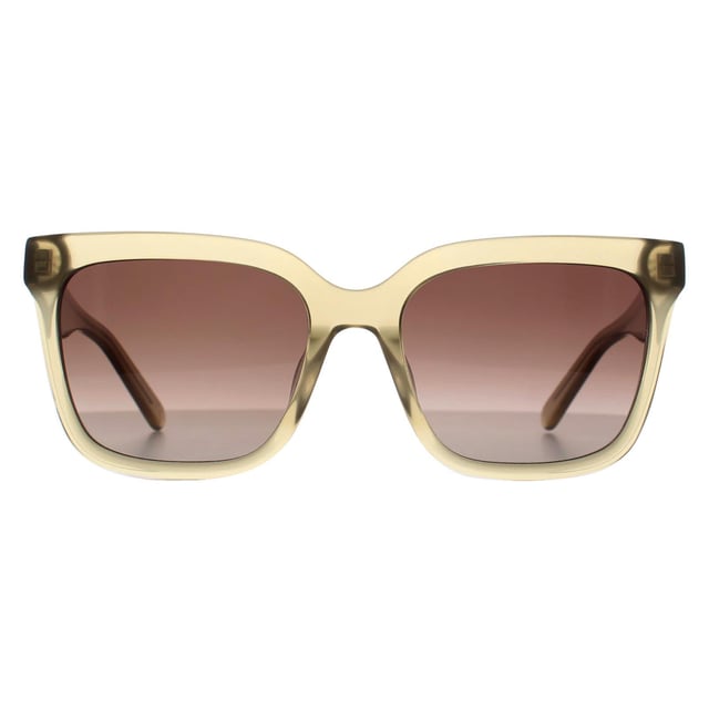 Banana Republic Square Womens Crystal Green Brown Gradient BR 3006/S  Sunglasses feature a stylish, high-fashion frame that combines bold lines with comfort. They are perfect for individuals who want to make a statement while enjoying superior sun protection.