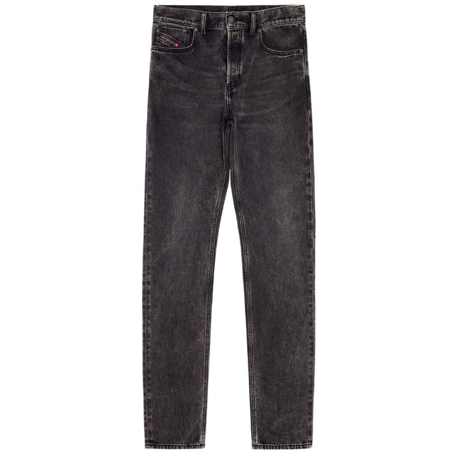 Diesel Black Denim Pants ,  Button Fly, Made In Tunisia, 100% Cotton, Black Denim, Straight Leg,  Diesel Branded Badge