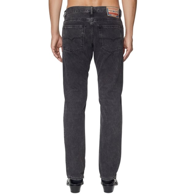 Diesel Black Denim Pants ,  Button Fly, Made In Tunisia, 100% Cotton, Black Denim, Straight Leg,  Diesel Branded Badge