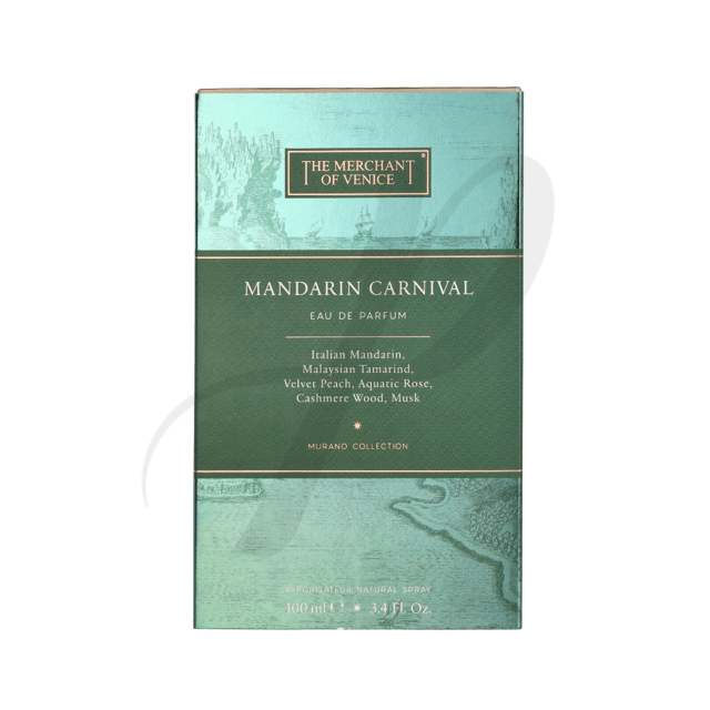 Experience the vibrant essence of The Merchant of Venice Mandarin Carnival Eau de Parfum Spray, a captivating fragrance for women. This zesty perfume draws inspiration from the ancient spice trade, reflecting the rich aromas and rare essences cherished by merchants from the enchanting Orient to Venice. Delight in the refreshing notes of Italian mandarin, tamarind, peach, and rose, complemented by subtle watery hints and warm musk. Perfect for those who appreciate a blend of citrus freshness and floral sweetness, this fragrance is a celebration of color and culture.