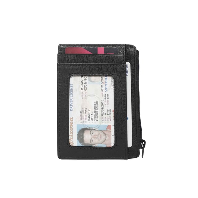 The Assots 'Lynn' in Nappa genuine leather is designed with longevity in mind. Beautifully handcrafted from premium soft leather, this credit card holder provides a compact way to store your essential cards and notes. Slipping neatly into your pocket, the 'Lynn' is equipped with the latest RFID technology.
Seven credit card slots. One window I.D slot. Secured zip compartment. Extremely lightweight and slim. Fitted with RFID lining to help protect your card data from unwanted scanning. Fully lined matching lining fabric. Adorned with an inimitable Assots London metal logo branding. Composition: Body: 100% Genuine Leather. Lining: Polyester.
DISCLAIMER : All pictures shown are for illustration purpose only. Actual product colour may vary due to different ambience lighting or the screen display settings. Size- W11.5cm x H8.5cm.