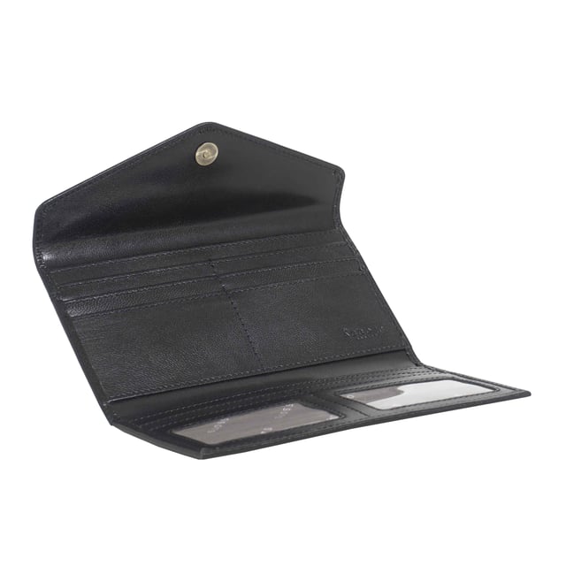 Carry your coins, cards and notes in style courtesy of this Assots London purse - garnished with intricate stitching, slip pockets and signature brand details. The 'Preston' trifold leather purse is beautifully handcrafted from vegetable tanned Italian Polished Finish natural full grain leather.
Magnetic clasp flap closure for extra security. 
Branded Assots mixed cotton lining adds a beautiful finish. Fitted with RFID lining to help protect your card data from unwanted scanning. Eight credit card slots. Two mesh ID slots. Two bank note compartments. Zip pocket at the rear for quick and easy access. Embossed with an inimitable Assots London logo on the flap. Vintage Brown. Black Pebble Grain. Fittings: Antique brass. Composition: Body: 100% Genuine Leather. Lining: Cotton.
DISCLAIMER : All pictures shown are for illustration purpose only. Actual product colour may vary due to different ambience lighting or the screen display settings. Size- W20cm x H10.5cm x D1cm.