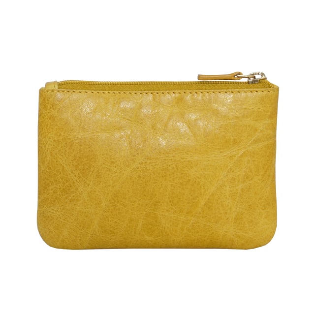 Keep things simple with this small coin purse crafted from super soft and supple natural grain Nappa leather. Featuring a simple compartment that opens along the top, the 'Mary' has a fully lined matching interior that is ideal for the basics. Comes in four more bright colours to spot easily in your bag.
Zip top closure. Zip pocket at the front. Embellished with gold metal zippers and an inimitable Assots London golden foil embossed logo. Fittings: Gold 
Composition: Body: 100% Genuine Leather. Lining: 100% Polyester.
DISCLAIMER : All pictures shown are for illustration purpose only. Actual product colour may vary due to different ambience lighting or the screen display settings. Size- W12.5cm x H9cm.