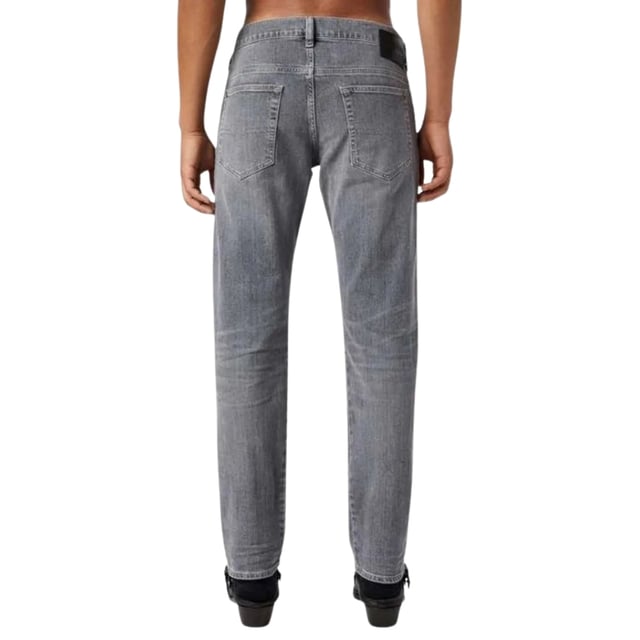 Diesel Grey Denim Pants , Regular Waist, Tapered Leg, Button Fly , 99% Cotton, 1% Elastane Stretch Denim, Made in Tunisia, Grey Denim,  Diesel Branded Badge