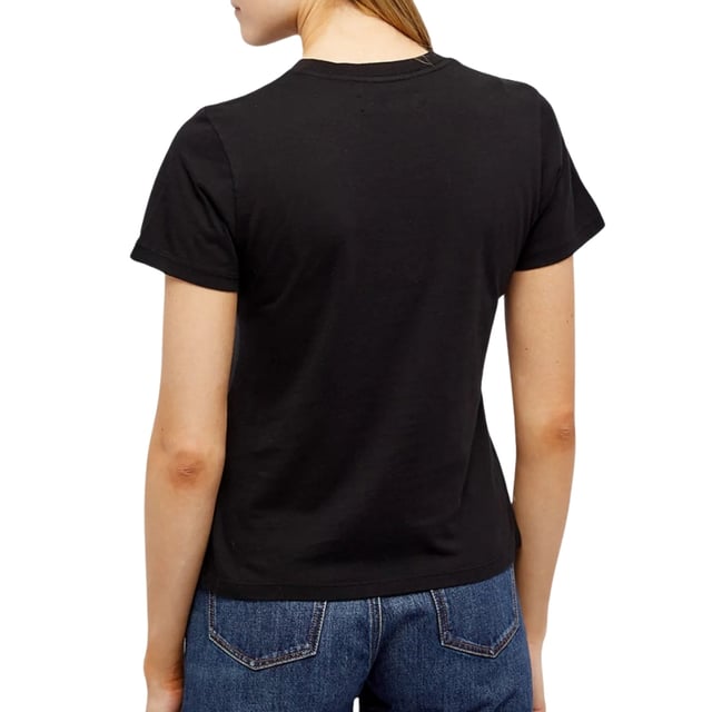 Short Sleeved Black T-Shirt, Amiri Branding, Crew Neck Tee, Regular Fit, Fits True To Size, 100% Cotton, Made in USA, Black Tee