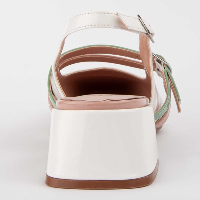 Women's heel shoe. Insole made of 100% natural leather. Comfortable fit. Manufactured by other brands for our brand. Approximate measurements: 4 cm heel.
