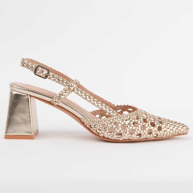 High Heel Schuh für Damen. Innensohle aus 100% natürlichem Leder. Bequeme Passform. Hergestellt von anderen Marken für unsere Marke. Ungefährer Maße: 6 cm Absatz.
