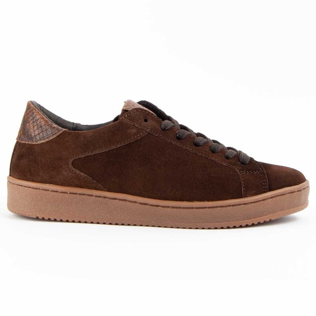Purapiel warranty, 10-year guarantee. Women's casual sneaker. Exterior made of natural leather. Comfortable fit. Manufactured by other brands for our brand.