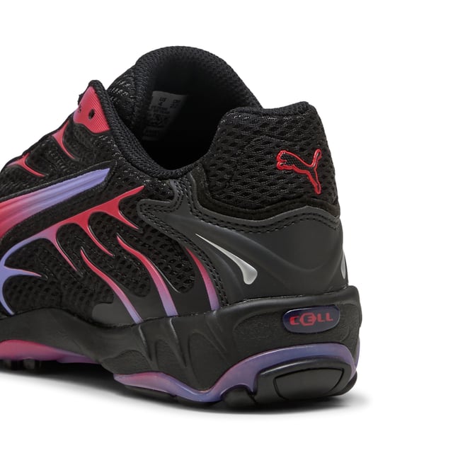 PRODUCT STORY: Re-introducing, the Inhale. Born in the 2000s, the Inhale first hit the scene as a performance runner. Its exaggerated lines, contours, and curves made it beloved on and off the track. Today, it’s back with an updated lifestyle silhouette and the same attitude. The Inhale is brimming with energy, can you match it? FEATURES & BENEFITS: Vegan certified product. DETAILS: Regular width; Mesh upper; Lace closure; Comfortable Ortholite® footbed; Textile lining; Rubber outsole; PUMA Youth: Recommended for older kids between 8 and 16 years.