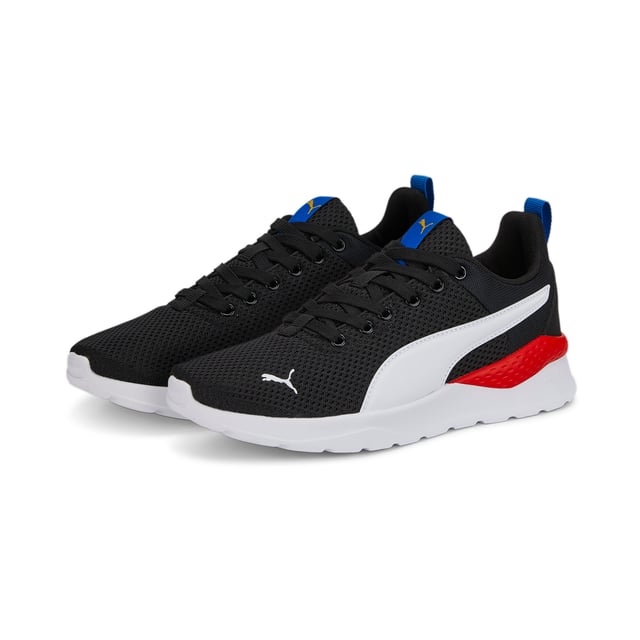 PRODUCT STORY: Deconstructed and refined, the Anzarun Lite Trainers ensure a clean look that's perfect for every occasion. Featuring a breathable mesh upper, a cushy EVA midsole and true heritage PUMA branding throughout, this trainer is comfort and style combined. FEATURES & BENEFITS: SoftFoam+: PUMA’s comfort sockliner for instant step-in and long-lasting comfort that provides soft cushioning every step of your day; PU midsole: PUMA’s Polyurethane midsole assists a smooth foot stride for comfortable wear and a futuristic look. DETAILS: Low boot; Mesh-based textile upper; EVA midsole for comfort; Non-marking rubber outsole for grip; PUMA Wordmark on tongue; PUMA Formstrip at lateral side; PUMA Youth style: recommended for older kids between 8 and 16 years; 74.92% Textile, 25.08% Synthetic.