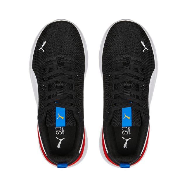 PRODUCT STORY: Deconstructed and refined, the Anzarun Lite Trainers ensure a clean look that's perfect for every occasion. Featuring a breathable mesh upper, a cushy EVA midsole and true heritage PUMA branding throughout, this trainer is comfort and style combined. FEATURES & BENEFITS: SoftFoam+: PUMA’s comfort sockliner for instant step-in and long-lasting comfort that provides soft cushioning every step of your day; PU midsole: PUMA’s Polyurethane midsole assists a smooth foot stride for comfortable wear and a futuristic look. DETAILS: Low boot; Mesh-based textile upper; EVA midsole for comfort; Non-marking rubber outsole for grip; PUMA Wordmark on tongue; PUMA Formstrip at lateral side; PUMA Youth style: recommended for older kids between 8 and 16 years; 74.92% Textile, 25.08% Synthetic.