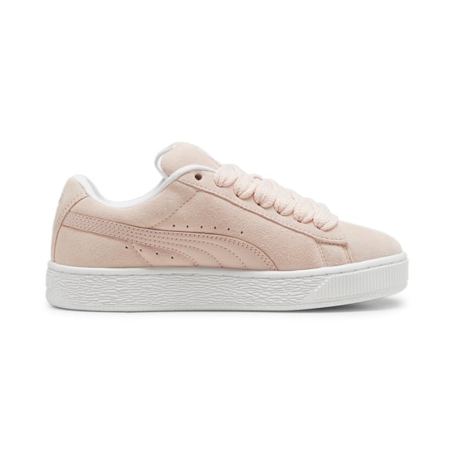 PRODUCT STORY: This fresh take on the classic Suede draws inspiration from PUMA’s heritage within breakdancing and its influence on modern streetwear. The Suede XL retains the Suede’s iconic DNA, but gives it a twist with an exaggerated padded collar and tongue, plus a chunkier sole. This execution features a full suede upper with a leather Formstrip. FEATURES & BENEFITS: PUMA’s leather products support responsible manufacturing via the Leather Working Group.DETAILS: Suede upper; Leather Formstrip; Suede tongue with mesh binding; Debossed and foil-printed PUMA branding on quarter panel; Mesh lining; Mesh sockliner; Rubber midsole; Rubber outsole; Lining: Textile, Other; Outsole: Rubber; Upper: Leather; Sockliner: Textile.