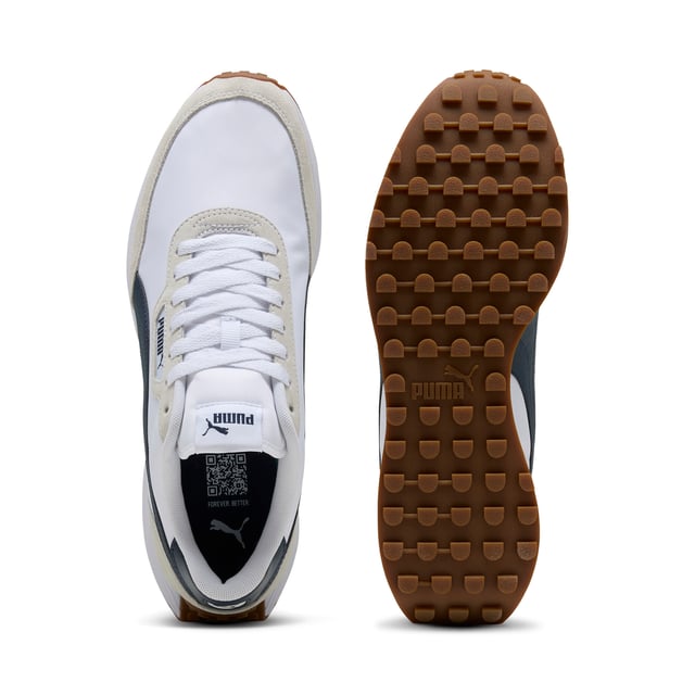 PRODUCT STORY: The Runtamed Lugged sneaker is designed for our trendsetters. Featuring rich details, the overall design remains functional and athletic. With its versatile and durable construction, the RunTamed sneaker is a reliable choice for any adventure. FEATURES & BENEFITS: The upper of the shoes is made with at least 20% recycled materials and the bottom is made with at least 10% recycled materials.; SOFTFOAM+: Step-in comfort sockliner designed to provide soft cushioning thanks to its extra thick heel. DETAILS: Regular fit; Laces; Textile upper; Rubber outsole; PUMA branding.