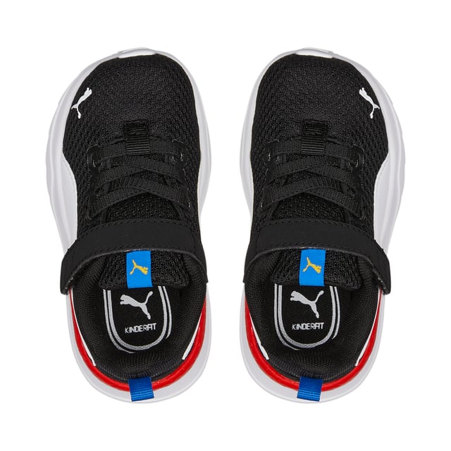 PRODUCT STORY: Anzarun Lite is PUMA's most refined Anzarun style. Featuring the Anzarun DNA, a mesh base upper and a comfy IMEVA midsole, this trainer provides a clean look. The true PUMA heritage branding rounds out the look. FEATURES & BENEFITS: IMEVA: PUMA’s midsole for a lightweight and comfortable feel; SoftFoam+: PUMA’s comfort sockliner for instant step-in and long-lasting comfort that provides soft cushioning every step of your day. DETAILS: Mesh material upper with synthetic overlays; Non-marking rubber outsole; PUMA Cat Logo on tongue, heel, and toe; PUMA Formstrip at lateral side; PUMA Babies’ style: recommended for toddlers between 0 and 4 years.