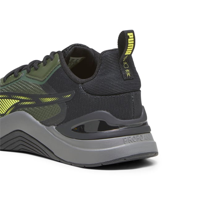 PRODUCT STORY: The all-new Infusion training shoes take inspiration from our renowned Fuse training shoes but tweaks it with a slimmer design language. Like the original Fuse, though, the cushioning is lightweight and responsive, perfect for long days at the gym, and the padded collar ensures your feet are secure for each lift. FEATURES & BENEFITS: PROFOAM: Lightweight EVA designed to cushion your landing and propel your next step; SOFTFOAM+: Step-in comfort sockliner designed to provide soft cushioning thanks to its extra thick heel. DETAILS: Durable eyestays and vamp with overlays; Full-length rubber midsole; TPU heel clip and padded foam collar; TPU heel clip and padded foam collar; PUMA Cat Logo on tongue.