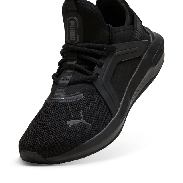 PRODUCT STORY: Experience the fusion of comfort and design with the new edition of the Softride Enzo running shoes. Featuring a Softride EVA for all-day comfort, a sleek TPU cage, and zoned rubber for traction, these kicks redefine your stride with every step. FEATURES & BENEFITS: The upper of the shoes is made with at least 30% recycled materials; SOFTRIDE: Soft foam designed for all-day cushioning and comfort. DETAILS: Zoned rubber traction; Cushioning level: Low; Softfoam+ sockliner; Molded Fine TPU Cage; PUMA branding details; 58.39% Textile, 41.61% Synthetic.
