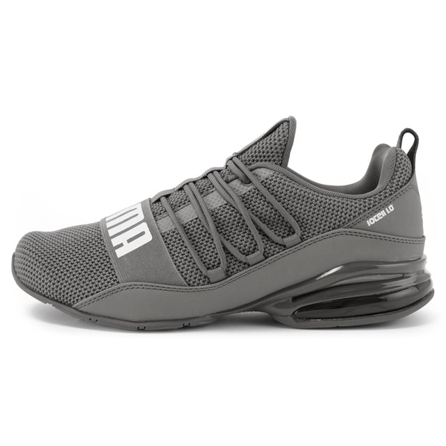 PRODUCT STORY: You train to push your limit. And the CELL Regulate Woven shoes are pushing the limits of comfort and support in running shoes. This fresh update on the CELL Regulate model features a woven textile upper, a TPU shank for hell and midfoot support and motion control, an EVA heel pod for cushioning and shock absorption and a rubber outsole for optimal grip and traction. DETAILS : Woven textile upper with overlay details; TPU shank provides midfoot support and motion control; Dynamic lacing system provides a secure fit and feel; EVA heel pod provides cushioning and shock absorption; Rubber outsole provides grip and traction; Heel pull tab for easy on/off; CAT Logo on tongue tab; PUMA-branded strap across vamp for added support.