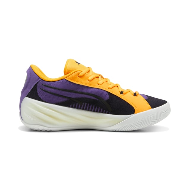 PRODUCT STORY: The All-Pro NITRO™ 2 brings an innovative approach to the basketball footwear space with a full NITROFOAM™ drop-in midsole and an engineered mesh upper. This evolution of our original All-Pro shoe is sleek, fast paced and ready to perform at the highest level. FEATURES & BENEFITS: NITROFOAM™: Advanced nitrogen-injected foam designed to provide superior responsiveness and cushioning in a lightweight package. DETAILS: Mesh upper with multi-zoned materials for targeted support, breathability and comfort; NITROFOAM™ drop-in midsole with EVA rim; Rubber outsole with anti-slip traction pattern; Regular fit; PUMA branding details.