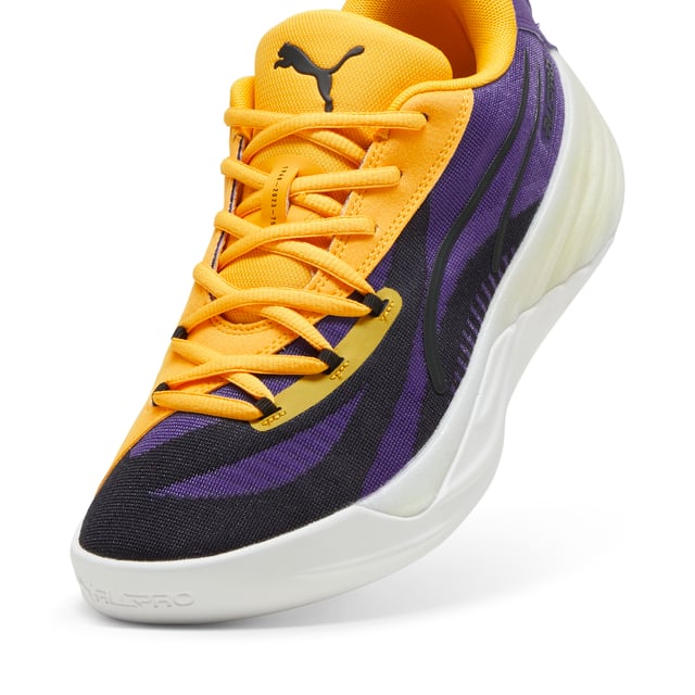 PRODUCT STORY: The All-Pro NITRO™ 2 brings an innovative approach to the basketball footwear space with a full NITROFOAM™ drop-in midsole and an engineered mesh upper. This evolution of our original All-Pro shoe is sleek, fast paced and ready to perform at the highest level. FEATURES & BENEFITS: NITROFOAM™: Advanced nitrogen-injected foam designed to provide superior responsiveness and cushioning in a lightweight package. DETAILS: Mesh upper with multi-zoned materials for targeted support, breathability and comfort; NITROFOAM™ drop-in midsole with EVA rim; Rubber outsole with anti-slip traction pattern; Regular fit; PUMA branding details.