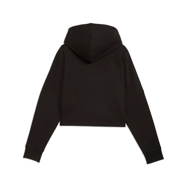 PRODUCT STORY: Hit all this season's style notes in this Essentials favourite. Simple but spot-on, it combines an on-trend relaxed fit with a cropped cut and a two-tone logo in pride of place. FEATURES & BENEFITS: Made with at least 20% recycled materials. DETAILS: Relaxed fit; Hooded neckline; Ribbed cuffs; PUMA No. 1 Logo rubber print on the chest.  Our model is 146 cm tall and is wearing size 152 RUS.