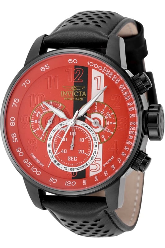 El Invicta 48177 tiene una caja de acero inoxidable de 48 millimetros con una esfera rojo.
Esta modelo funciona con un movimiento de Cuarzo preciso.
Resistencia a la presión de aqua de 10 bares.
Este modelo es parte de la colección Invicta Invicta Racing.

2 años de garantía Invicta.