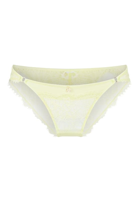 Zonnig limoen... De blikvanger van de zomer 2024! De achterkant van deze slipjes is volledig van kant, wat zorgt voor een extra luxe gevoel! Het gouden hanger maakt de look compleet.
