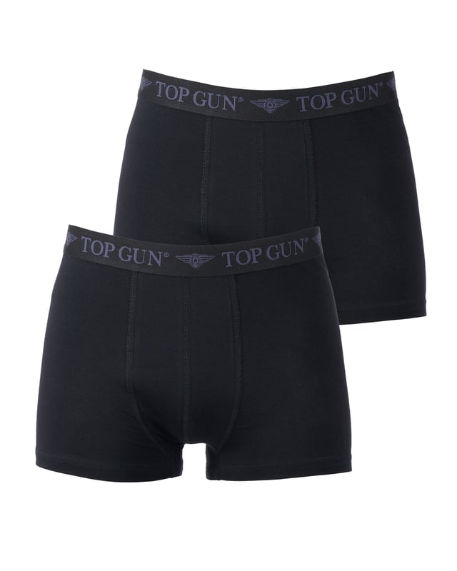 Die Boxershorts sind eng anliegend und besitzen an der Hüfte einen Gummizug mit Top Gun Logo. Hierbei handelt es sich um einen Doppelpack in verschiedenen Farbkombinationen.