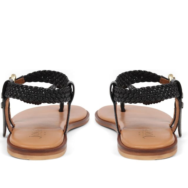 Slide into our leather toe-post sandals, where the simplicity of a flat sole meets intricate charm. Perfect for those balmy days and breezy evenings, they blend effortless style with a hint elegance.