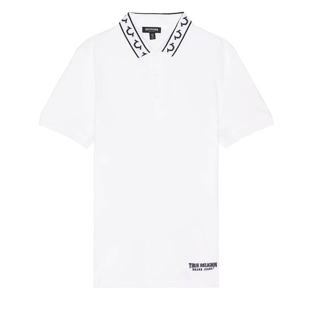 True Religion Mens Polo Shirt
Style Code:  107945
100% Cotton
Made in India
Embossed Arched True Religion Logo
Short Sleeve
Ribbed Collar & Sleeve
Soft Cotton Fabric
Relaxed Fit
Machine Washable
Split Side Hem