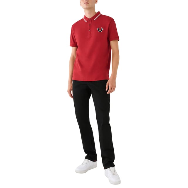 True Religion Mens Polo Shirt
Style Code:  107125
100% Cotton
Made in India
Signature Horseshoe on The Chest
Classic Buddha Logo on The Back.
Short Sleeve
Ribbed Collare & Sleeve
Soft Cotton Fabric
Regular Fit
Machine Washable
Split Side Hem