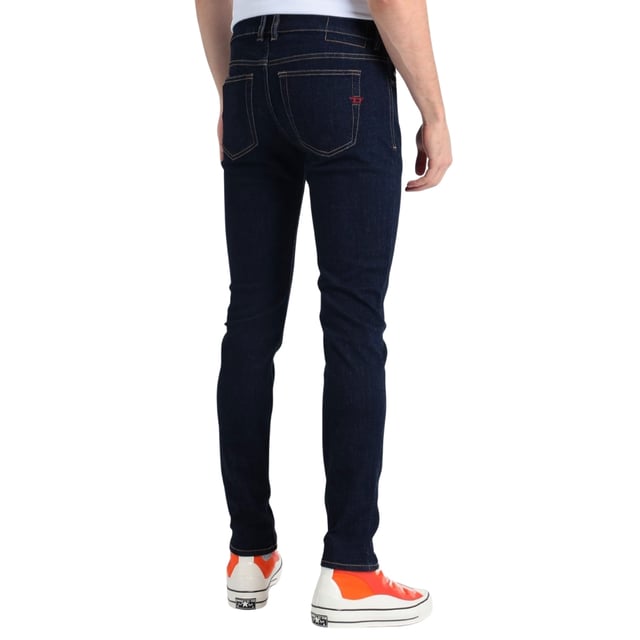 Diesel Blue Denim Pants,  Button Fly , 98% Cotton, 2% Elastane. Skinny Fit, Diesel Branding