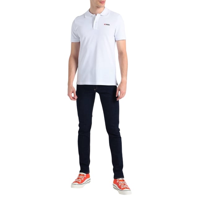 Diesel Blue Denim Pants,  Button Fly , 98% Cotton, 2% Elastane. Skinny Fit, Diesel Branding