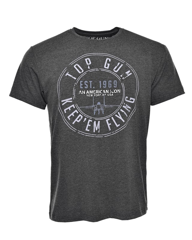 Het shirt is bedrukt met prachtige Top Gun letters. Met zijn unieke print en comfortabele snit is dit shirt een echte must-have.