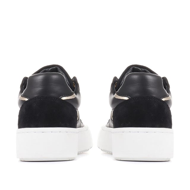 Our Norah lace-up trainers are all about playing with texture. Sculpted in smooth leather with perforated detailing across the vamp and sides, Norah features a suede tongue and heel overlay. Through a soft cushioned footbed, contrasted with a chunky ribbed toe bumper and shining eyelet hardware, Norah achieves perfect balance. Play with texture further by pairing Norah with all manner of materials - from chiffon to cotton, denim to velvet.