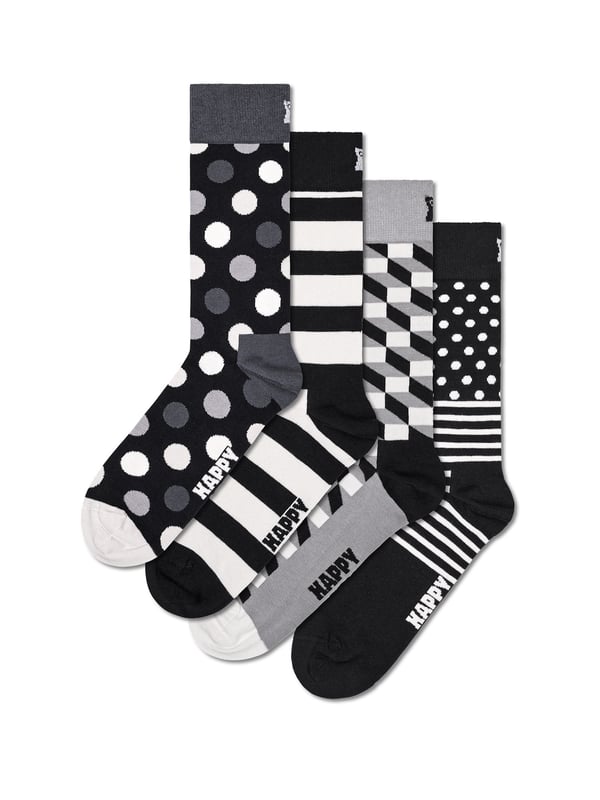 Ein stilvolles Statement für Ihre Füße: Diese Socken kombinieren Funktionalität mit modischem Design. Mit verstärkter Ferse und Zehen bieten sie extra Halt und Langlebigkeit, während das atmungsaktive Material und das weiche Tragegefühl für maximalen Komfort sorgen. Der eingewebte Label-Schriftzug unterstreicht die hochwertige Verarbeitung. Die Auswahl aus verschiedenen Mustern bringt Abwechslung in Ihre Garderobe. Im praktischen 4er Pack sind diese Socken die perfekte Ergänzung für jeden Look – ob lässig oder elegant.