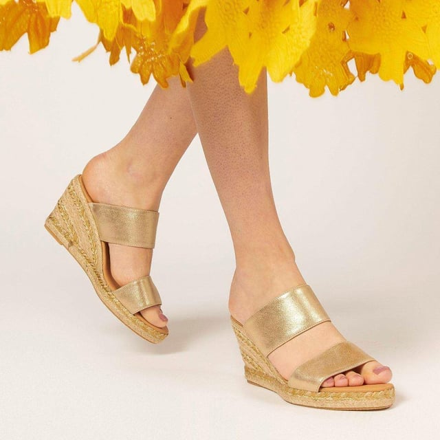 Does it get more summery than wedge sandals? We think not. The Amabelle mule sandals have been made in Spain with supple leather straps and shaped with an open-toe silhouette that's primed for the summer sun. The espadrille inspired jute sole is classic in its own right, so opt to wear them with timeless summer staples like a floating maxi dress or palazzo pants.