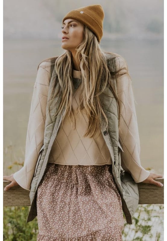 Grass green quilted design
  Buttoned closure
  Two flap pockets
  Rounded hem
  Lightweight and cozy fabric
  Classic design is well
  received by all ages
  Perfect for the new season
Material: 100% Polyester