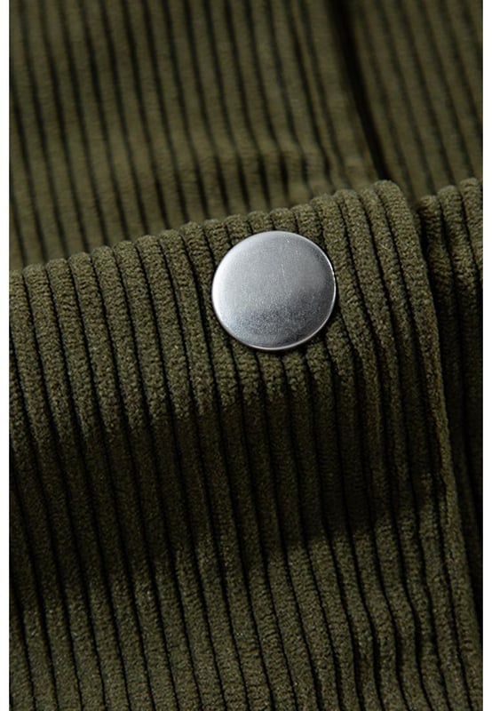 Flat collar
  Varsity
  striped trim
  Snap button
  front closures
  Faux shearling dropped long sleeves
  Elasticized trim
  Pairs well with jeans and casual pants
Material: 100% Polyester