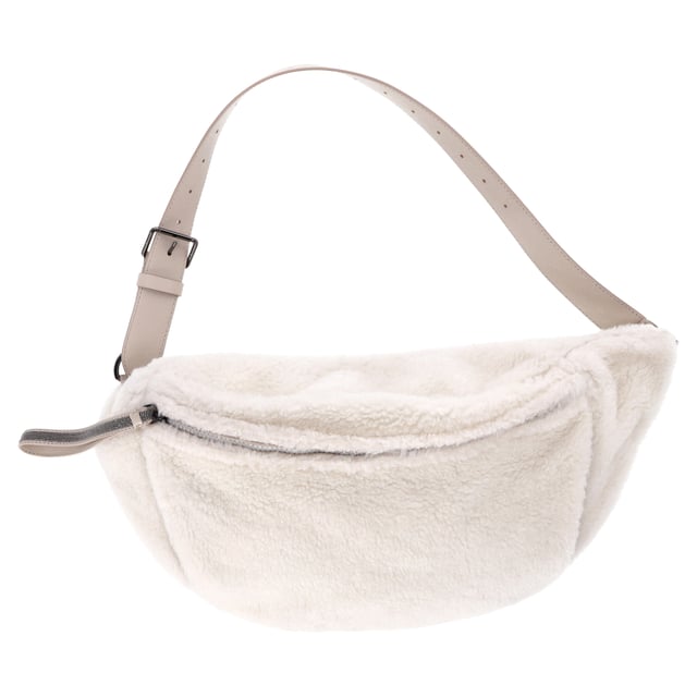 VINTAGE, RRP AS NEW
Embrace luxurious winter elegance with the Brunello Cucinelli Frosty Shearling Belt Bag in white sheepskin. This stunning accessory effortlessly combines fashion and functionality, offering a sleek and stylish way to carry your essentials while adding a touch of warmth and texture to any outfit. The plush shearling exterior, paired with the minimalist design, gives this bag an elevated, contemporary appeal that’s both chic and versatile.

Brunello Cucinelli Frosty Shearling Belt Bag in White Sheep Skin

Condition: Excellent
Signs of wear: , No visible sign of wear., No retail tag
Packaging: Dust bag
Color: White | ecru
Material: Sheep skin
Size: One Size | One Size
Measurements: Width: 140; Height: 200; Length: 500; Strap length: 640
SKU: NAPPUDEBA460105W