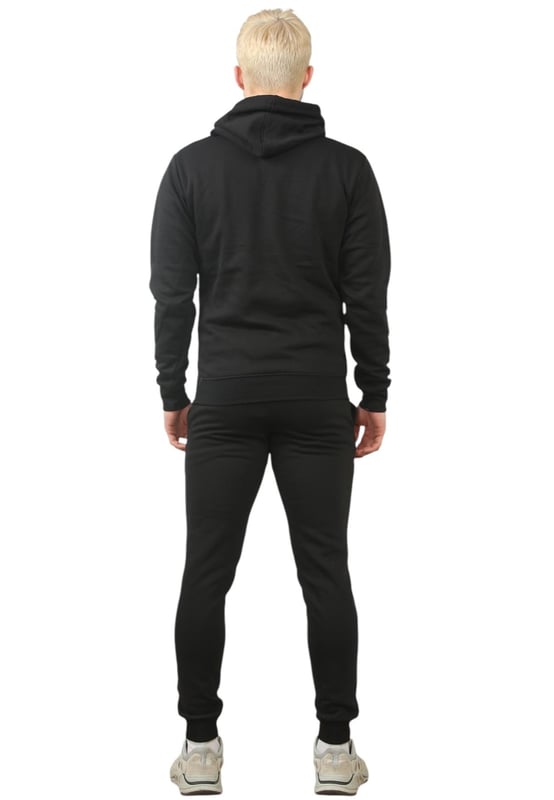 The Pepe Jeans London men's regular fit tracksuit set offers a soft and lightweight hoodie paired with matching joggers. The hoodie features ribbed details on the hood, cuffs, and hem, along with an adjustable hood and a kangaroo pocket for convenience. The joggers come with a waistband drawstring for a secure fit. Both pieces showcase the Pepe Jeans London Big logo on the chest for the hoodie and the small logo on left leg for the joggers. A decorative inner neckband with an all-over logo adds a stylish touch. Made from 100% sustainable cotton, the fabric consists of 65% cotton and 35% polyester. The set is a washable machine for easy maintenance.